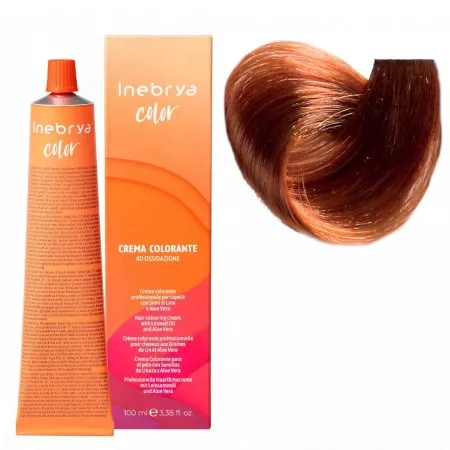 Inebrya Color, farba do włosów, koloryzacja trwała, 7/4, 100ml