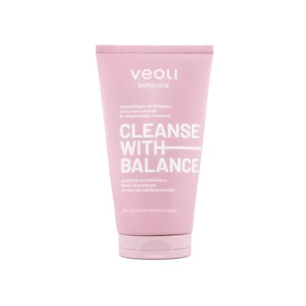 Veoli Botanica Cleanse with Balance, żel do mycia twarzy do skóry tłustej i mieszanej, 150ml