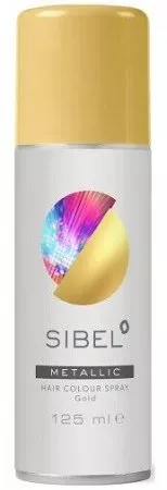 Sibel, koloryzujący spray do włosów, 125ml, metaliczny złoty