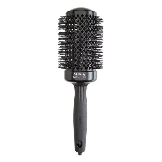Olivia Garden Expert Blowout Shine, ceramiczna szczotka do włosów, Black 55mm