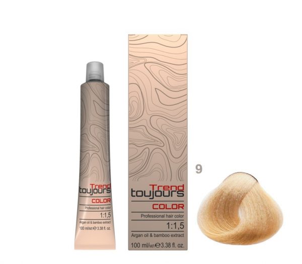 Trend Toujours Professional Color Care, farba do włosów, 9, 100ml