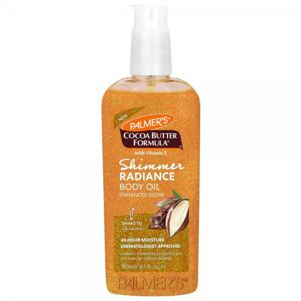 Palmers Cocoa Butter Formula, olejek rozświetlający z drobinkami z formułą masła kakowego, 150ml