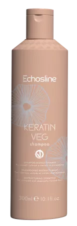 Echosline Keratin Veg, szampon do odbudowy włosów, 300ml