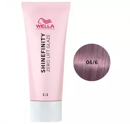 Wella Shinefinity Zero Lift Glaze, farba półtrwała do włosów, 06/6 violet, 60ml