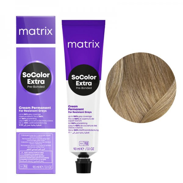 Matrix SoColor Extra Coverage, farba do krycia włosów siwych z technologią Pre-Bonded, 510NA, 90ml