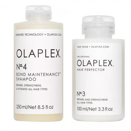 Olaplex, zestaw regenerujący do włosów zniszczonych, szampon No. 4 + maska No. 8