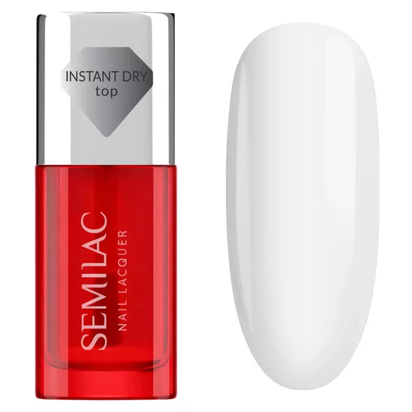 Semilac Nail Lacquer Instant Dry, top do lakierów klasycznych, 9ml