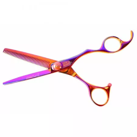 Olivia Garden SilkCut Rainbow, degażówki fryzjerskie, 6,35"