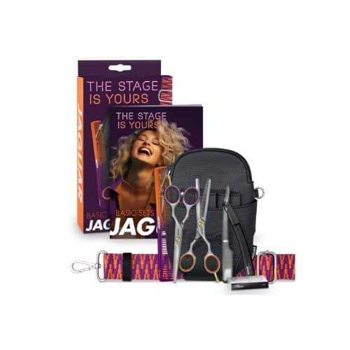 Jaguar Ergo Prestyle Basic Set The Stage Is Yours Ergo, zestaw nożyczek + degażówki jednostronne + akcesoria, 5,5", ref. j8393