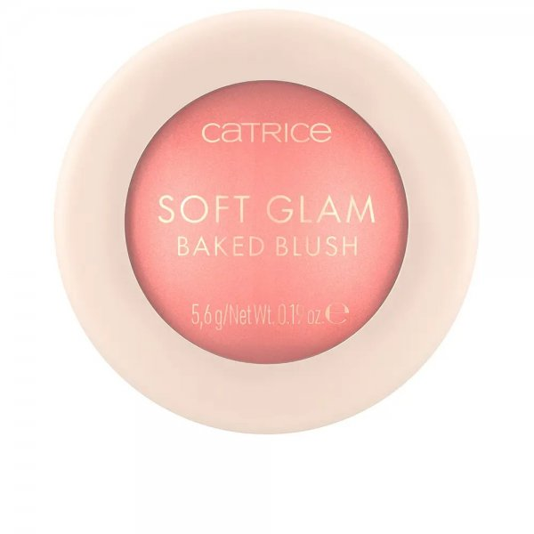 Catrice Soft Glam Baked Blush, róż rozświetlający do twarzy, 030 Cheeky Coral, 5,6g