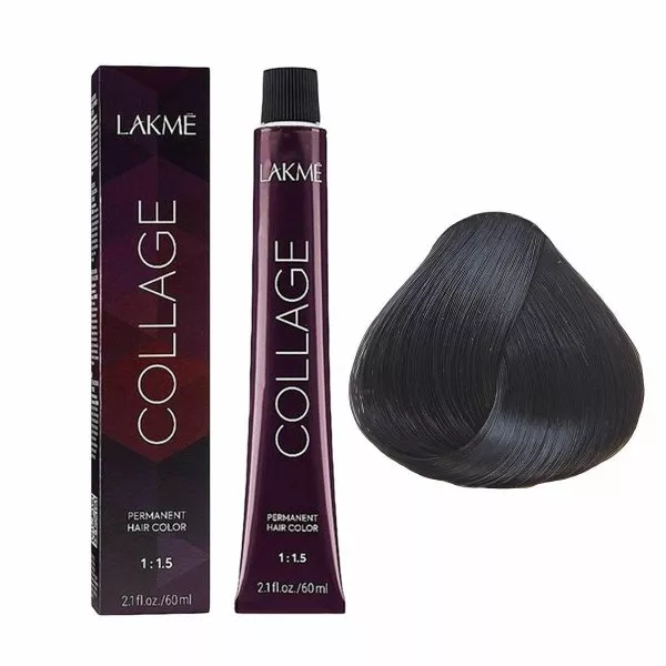 Lakme Collage, farba do włosów trwale koloryzująca, 3/00, 60ml