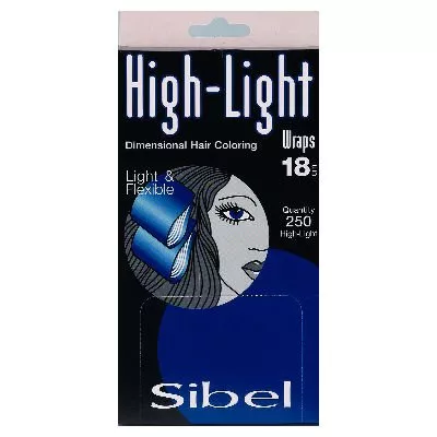 Sibel High-Light Wraps 18cm, papierki do koloryzacji, 250sztuk
