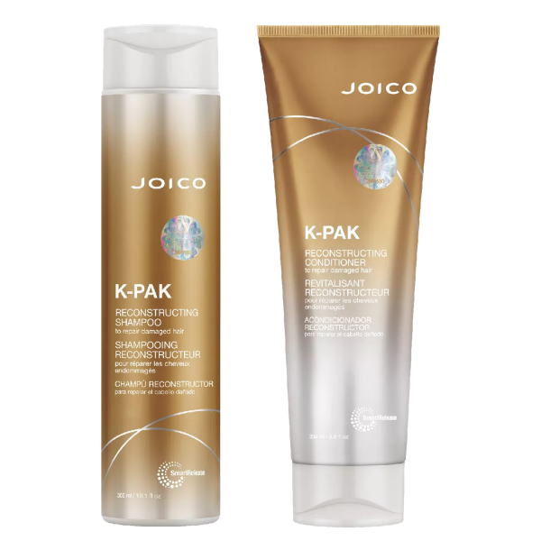 Joico K-Pak, zestaw regenerujący do włosów zniszczonych, szampon + odżywka