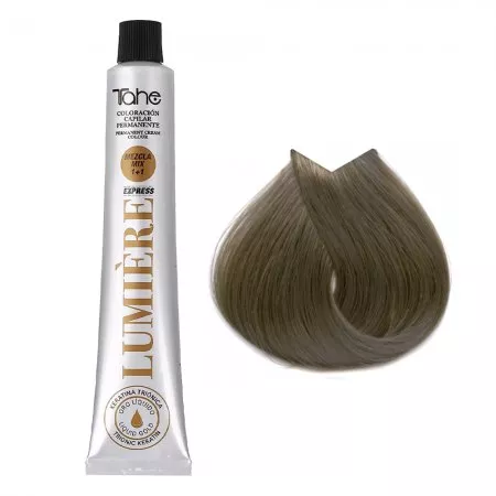Tahe Lumiere Express, farba do włosów z keratyną i olejkiem arganowym, koloryzacja trwała, 8.1, 100ml