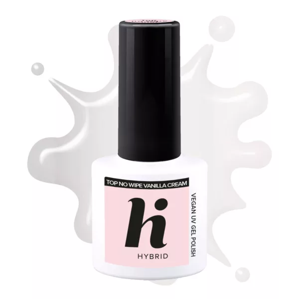 hi hybrid Milky Tops, top do lakieru hybrydowego, Vanilla Cream, 5ml