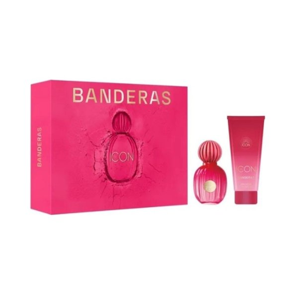 Antonio Banderas The Icon For Women zestaw woda perfumowana spray 50ml + balsam do ciała 75ml (W)