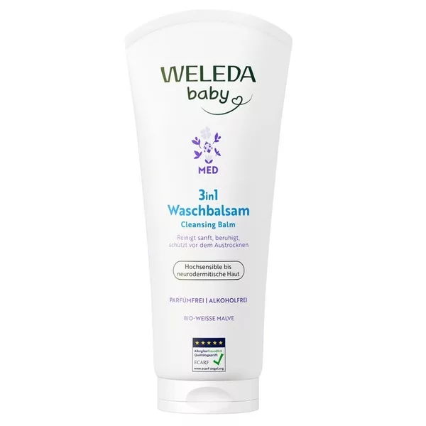 Weleda Baby Med balsam do mycia ciała 3w1 dla dzieci i niemowląt 200ml