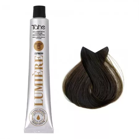 Tahe Lumiere Express, farba do włosów z keratyną i olejkiem arganowym, koloryzacja trwała, 6.35, 100ml