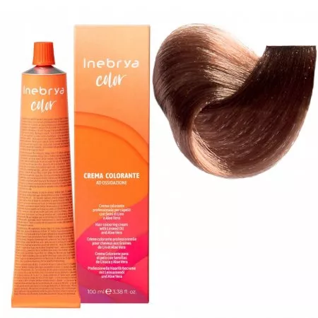 Inebrya Color, farba do włosów, koloryzacja trwała, 7/7, 100ml