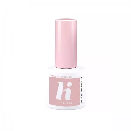 hi hybrid, lakier hybrydowy, 5ml, #421 Elegant Nude