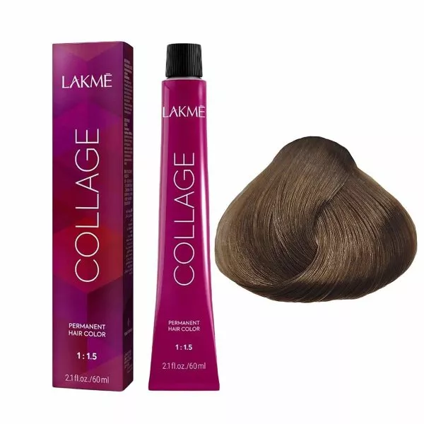 Lakme Collage, farba do włosów trwale koloryzująca, 7/61, 60ml
