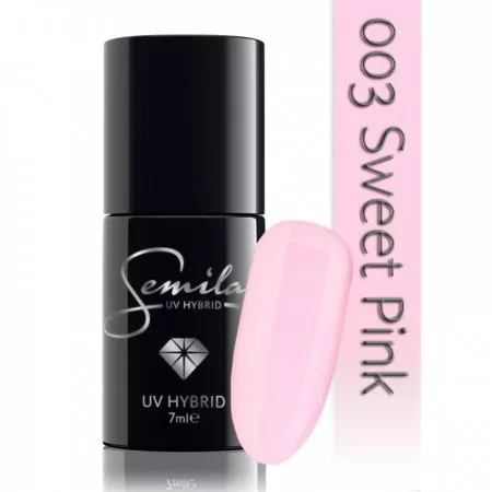 Semilac lakier hybrydowy, 7ml, 003 Sweet Pink