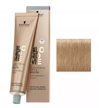 Schwarzkopf BlondMe Lift&Blend, krem rozjaśniający kryjący białe włosy, biscuit, 60ml