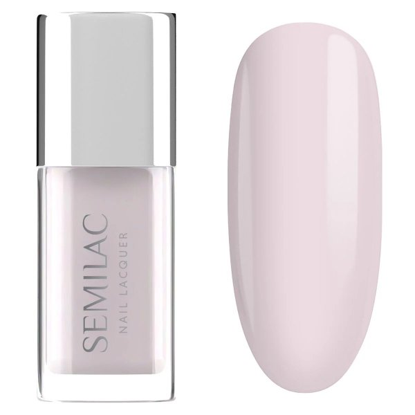 Semilac, klasyczny lakier do paznokci, 102 Sheer Milky Pink, 9ml