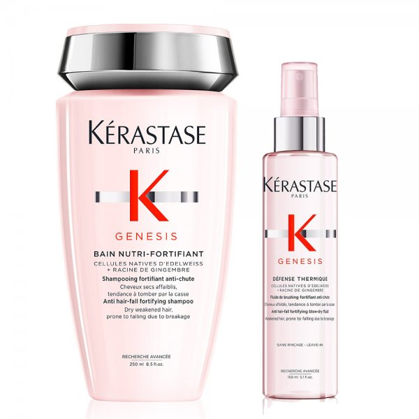 Kerastase Genesis, zestaw przeciw utracie gęstości włosów, szampon wzbogacony + mleczko, 250ml + 150ml