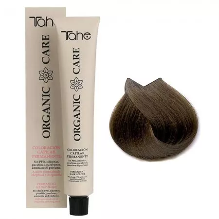 Tahe Organic Care, organiczna farba do włosów bez amoniaku, 7.23, 100ml