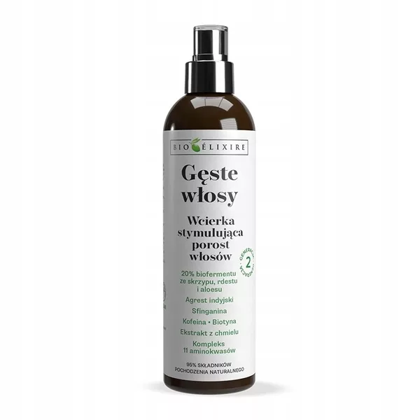 Bioelixire Gęste Włosy, wcierka stymulująca porost włosów, 200ml