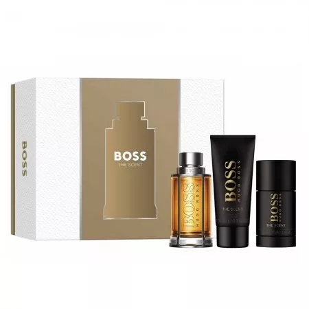 Hugo Boss Boss The Scent For Man zestaw woda toaletowa spray 100ml + żel pod prysznic 100ml + dezodorant sztyft 75ml (M)