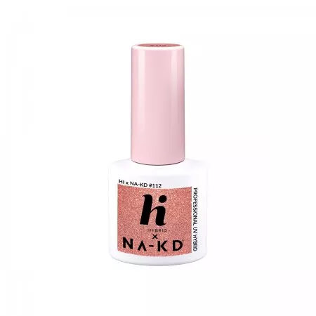 hi hybrid, lakier hybrydowy, 5ml, #112 Pink Bubble Gloss