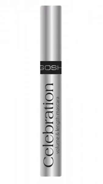 Gosh Celebration, wydłużający tusz do rzęs z ceramidami, 001 Black, 10ml