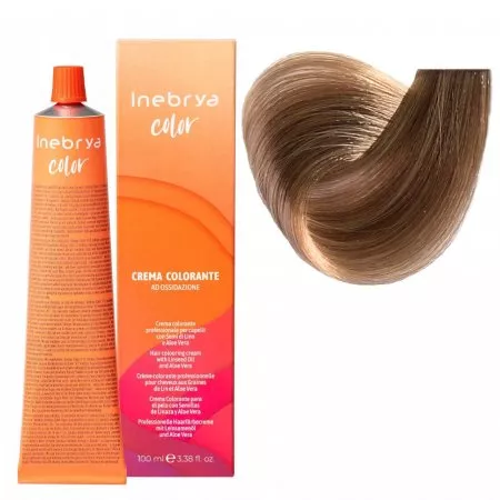 Inebrya Color, farba do włosów, koloryzacja trwała, 8, 100ml