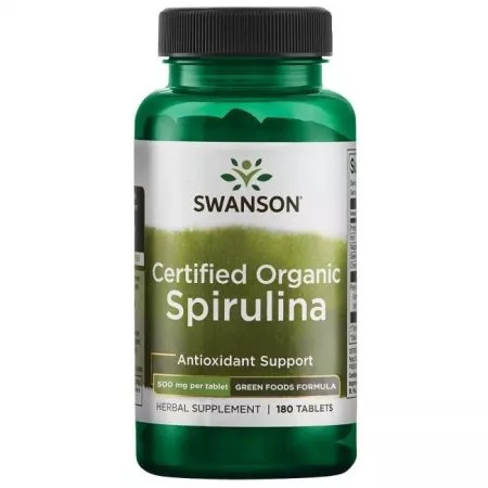 Swanson Spirulina certified 180 tab.