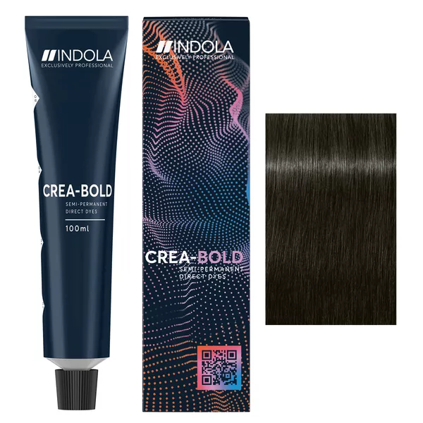 Indola Crea Bold, farba do włosów półtrwała, Noir, 100ml