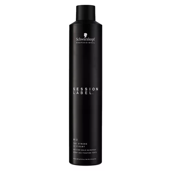 Schwarzkopf Session Label The Strong Dry Firm Hold, suchy, mocny lakier do włosów, 500ml