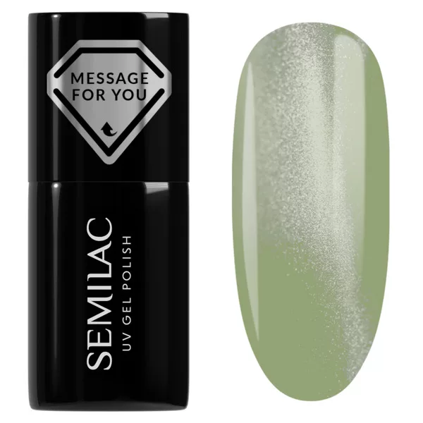 Semilac, lakier hybrydowy, 732 Pistachio Latte Gloss, 7ml