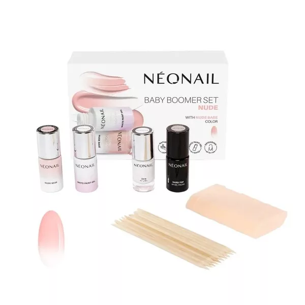 Neonail Baby Boomer Set, zestaw do paznokci, Nude