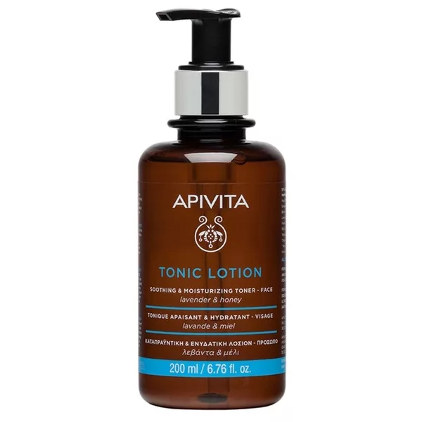 Apivita Tonic Lotion Soothing & Moisturizing Toner tonik łagodząco-nawilżający do twarzy z lawendą i miodem 200ml