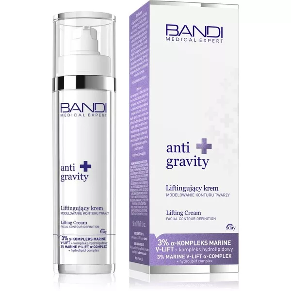 Bandi Medical Expert anti gravity, liftingujący krem modelujący kontur twarzy na dzień, 50ml