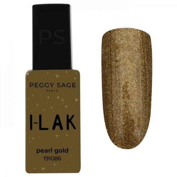 Peggy Sage I-LAK, lakier hybrydowy, pearl gold, 11ml