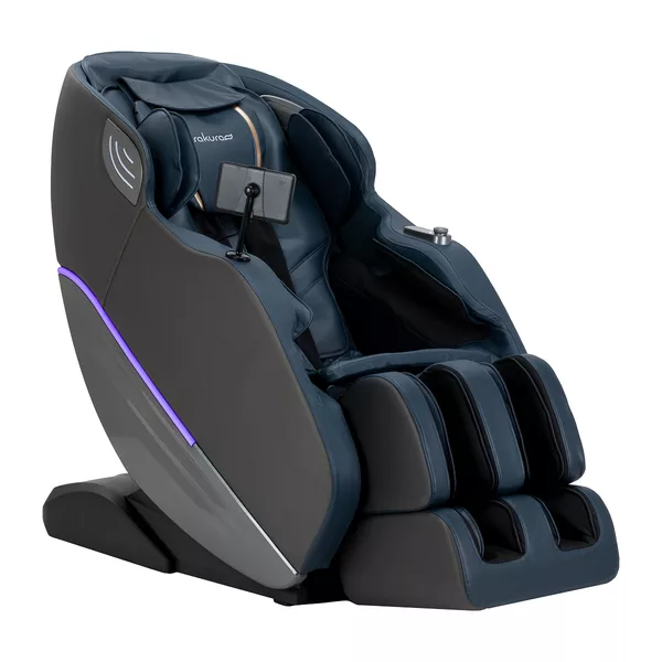 Fotel masujący Sakura Maximus 809 3D szaro niebieski - dostępny w 48h