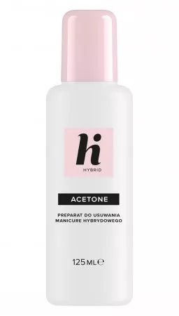 hi hybrid, acetone, preparat do usuwania lakieru hybrydowego, 125ml