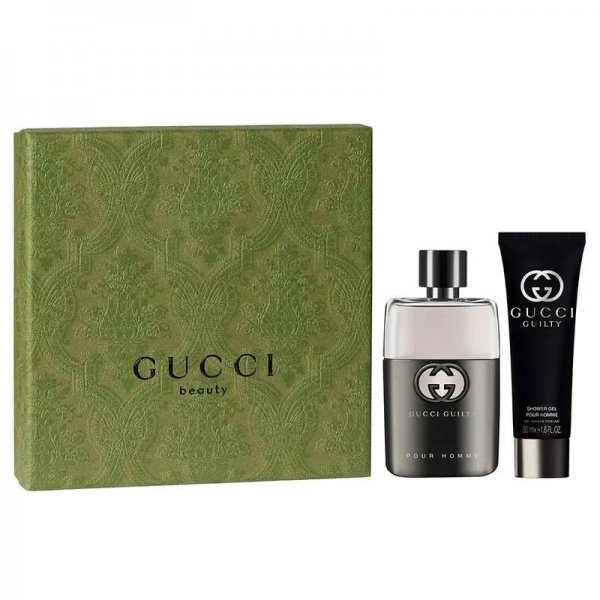 Gucci Guilty Pour Homme zestaw woda toaletowa spray 50ml + żel pod prysznic 50ml (M)