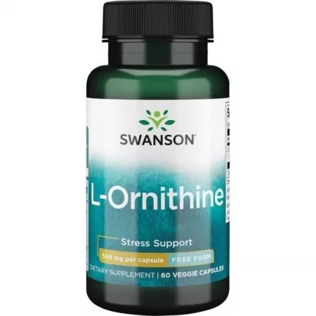 Swanson L-Ornityna 500mg 60kaps