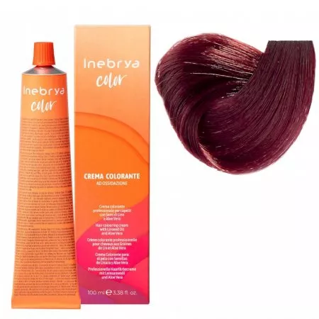 Inebrya Color, farba do włosów, koloryzacja trwała, 4.66F, 100ml