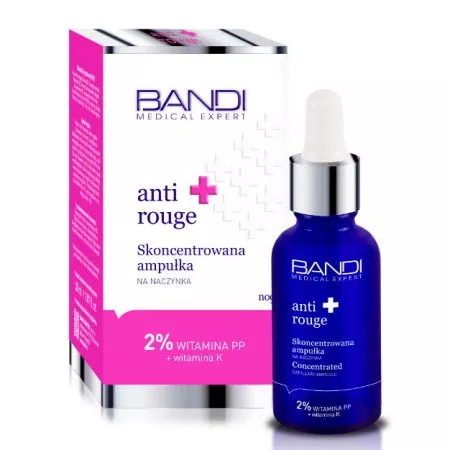 Bandi Medical Expert, Anti Rouge, skoncentrowana ampułka na naczynka, 30ml