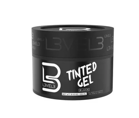 L3VEL3, tinted gel black, żel przyciemniający, zakrywający siwizne, 250ml